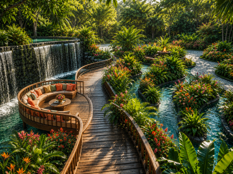 Sustainable living landscape at Crystal Valley Estates