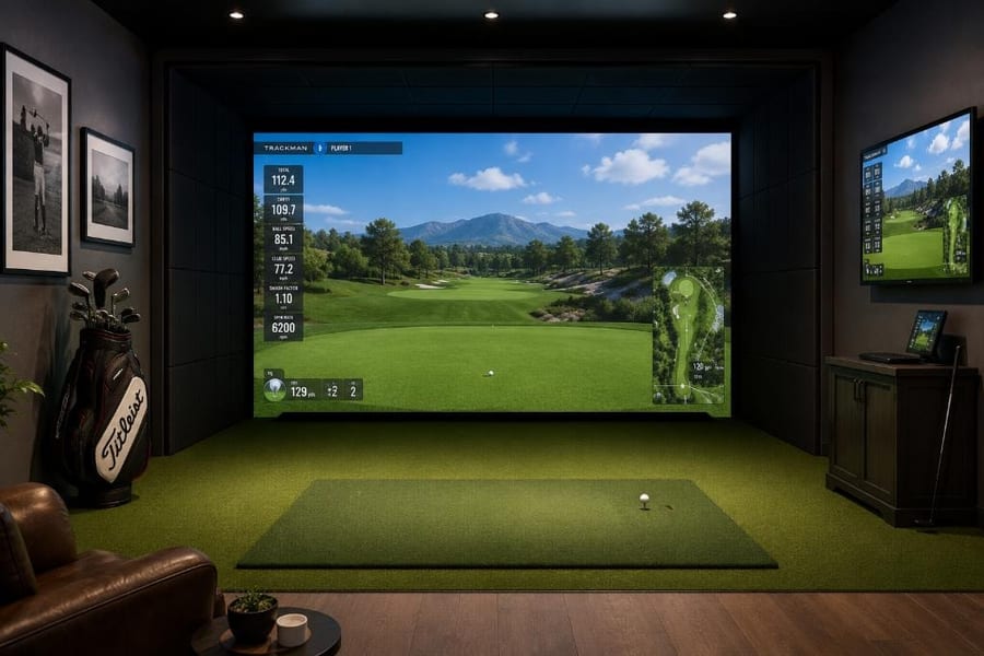 Indoor golf simulator