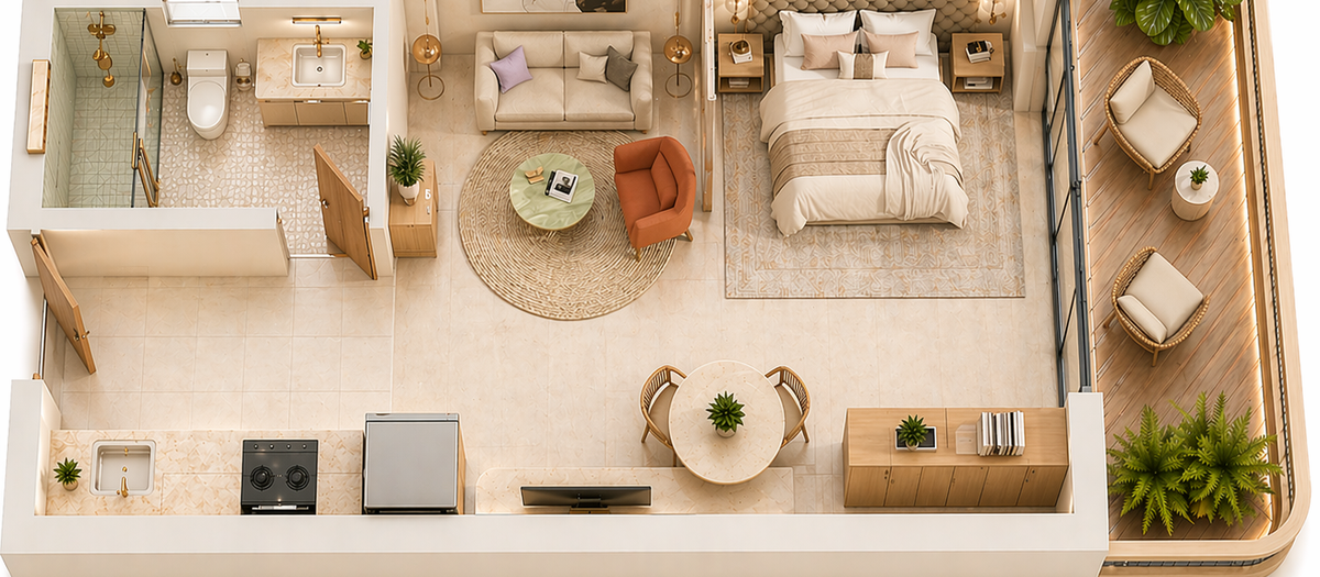 Studio floor plan
