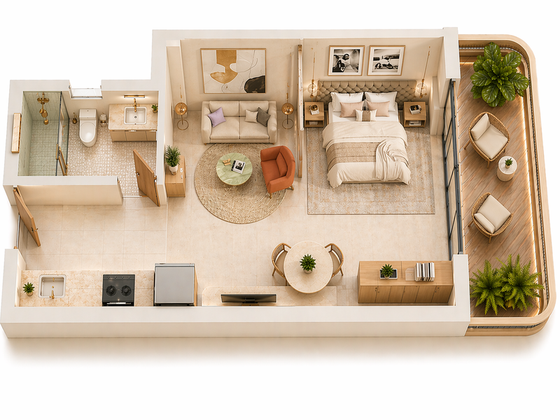 Studio floor plan