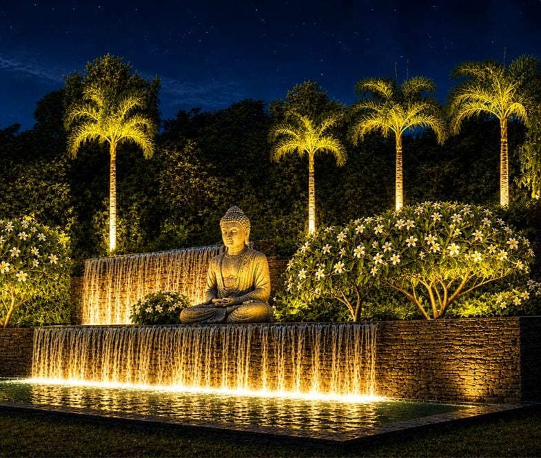Grand entrance lobby of Crystal Valley Estates